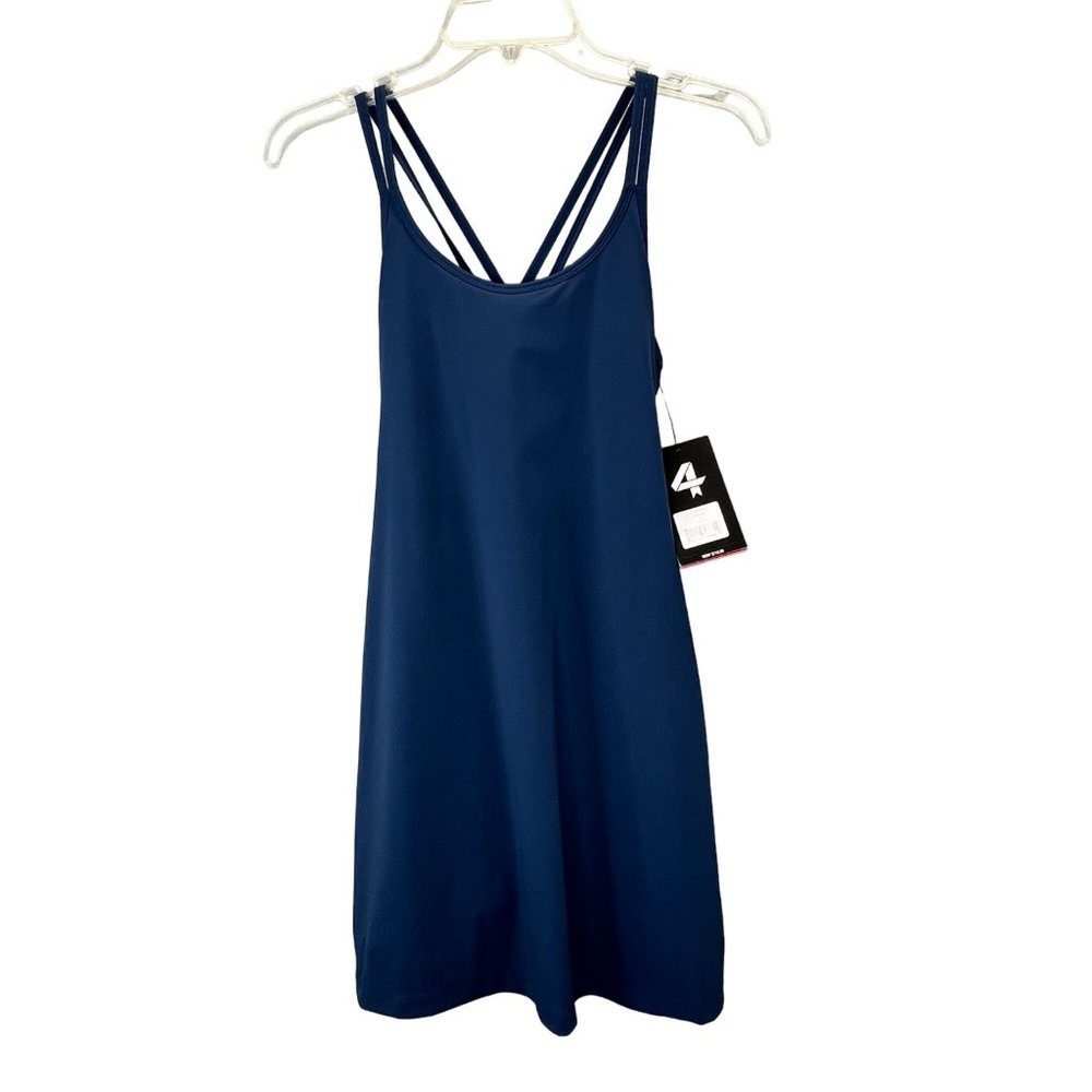 FourLaps Four Laps Vitality Tennis Dress Midnight Blue XS Built in Shorts NWT